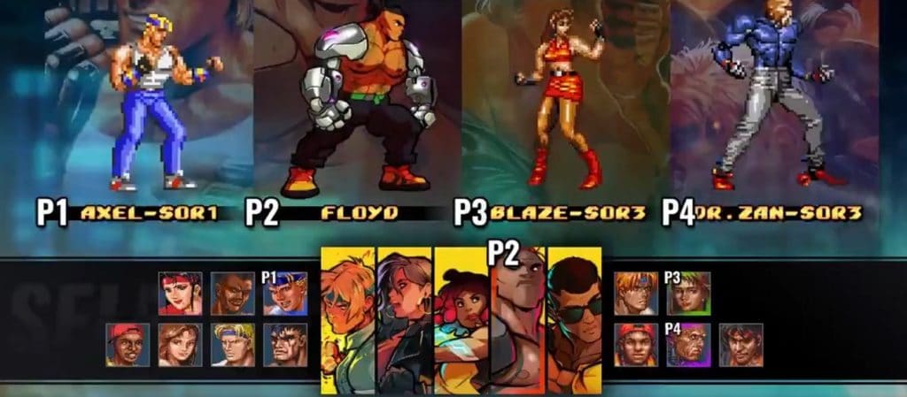 streets of rage 4 Personagens