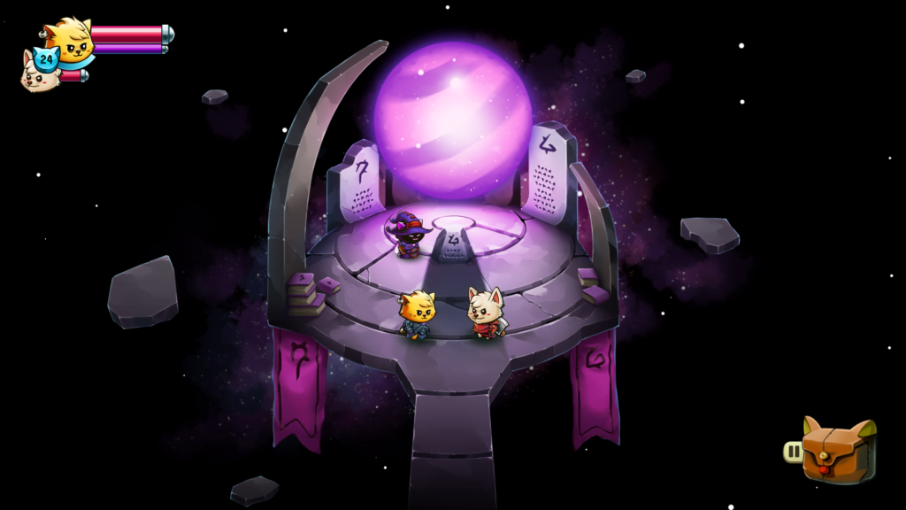 Cat Quest II Melhorar espadas, cajados mágicos e indumentária é fundamental para enfrentar a dificuldade de Cat Quest II. (Imagem: Divulgação.)
