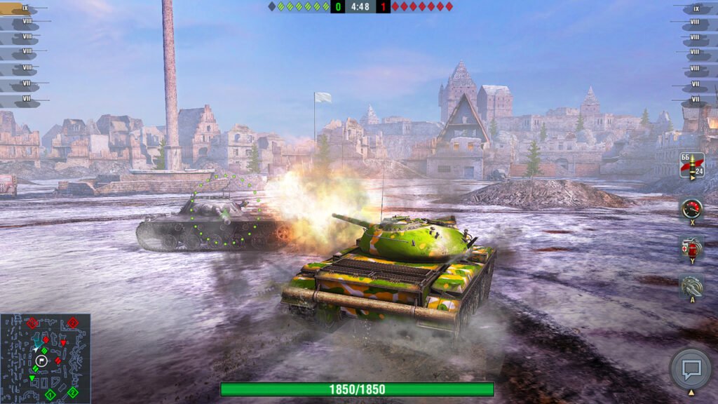 Nintendo Direct de 26 de agosto O Nintendo Direct de 26 de agosto marca o lançamento de World of Tanks: Blitz em um console. (Imagem: Divulgação.)