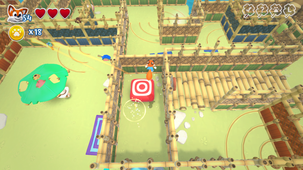 new super lucky's tale As fases labirínticas farão você se sentir perdido (de um jeito bom) em busca das páginas. (Imagem: Reprodução)