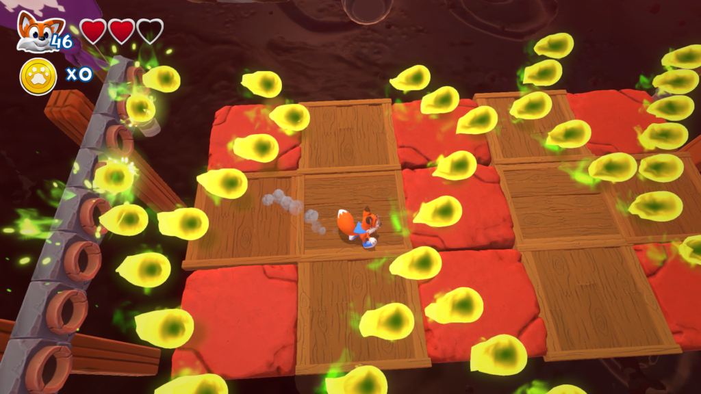new super lucky's tale A dificuldade de New Super Lucky's Tale escala desproporcionalmente durante as lutas contra chefes. (Imagem: Reprodução)