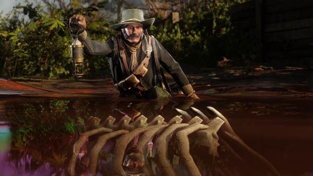 Red Dead Online Colecionadores de Red Dead Online já podem procurar por novos fósseis: oceânicos, costeiros e megafauna. (Imagem: Divulgação)