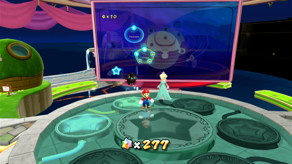 Super Mario 3D All-Stars Por que o reflexo de Mario não tem pupilas? Pelo menos o jogo trouxe a melhor piloto de Mario Kart 8! (Imagem: Reprodução)