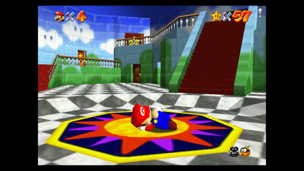 Super Mario 3D All-Stars Se não tivesse deixado o Switch parado por alguns minutos sem querer, talvez não fosse lembrado que Mario cai no sono quando ocioso. (Imagem: Reprodução)