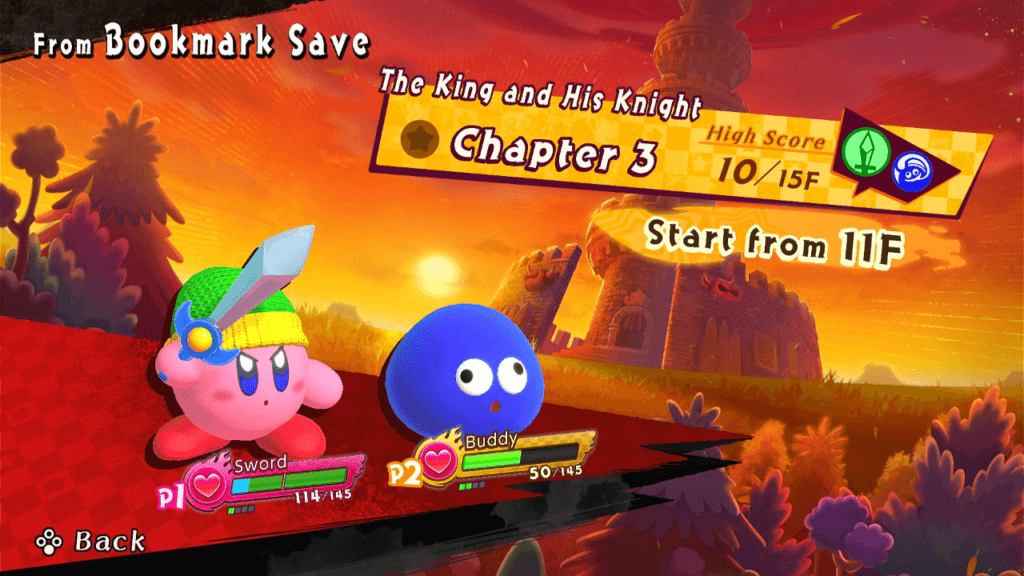kirby fighters 2 A história está dividida em cinco capítulos e mais de 100 confrontos com sua dupla! (Imagem: Reprodução)