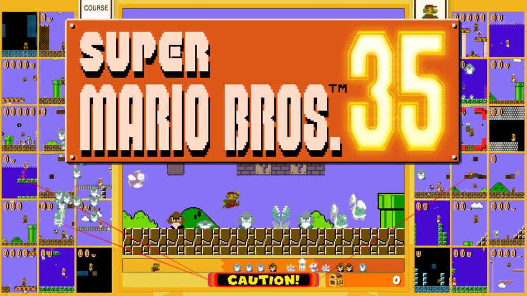 Super Mario Bros. 35 Enfrente outros 34 jogadores em um battle royale com Super Mario Bros. 35. (Imagem: Divulgação)