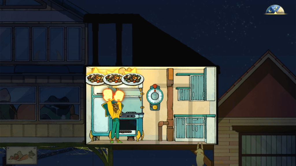 Spiritfarer A Luz Eterna será sua ferramenta versátil no jogo e se transforma desde luvas de cozinha até serrotes. (Imagem: Reprodução)