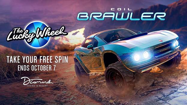 GTA Online Ganhe um Coil Brawler na Roda da Fortuna e desfile o carro pelas ruas de GTA Online. (Imagem: Divulgação)
