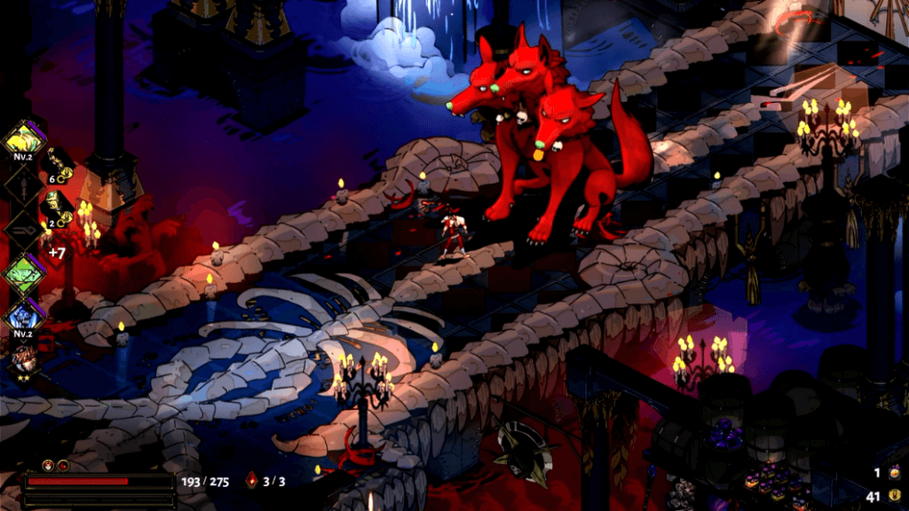 Hades Cérbero é seu doggo amigo, mas não te deixará passar para o mundo dos vivos. Como se dará este confronto? (Imagem: Reprodução)