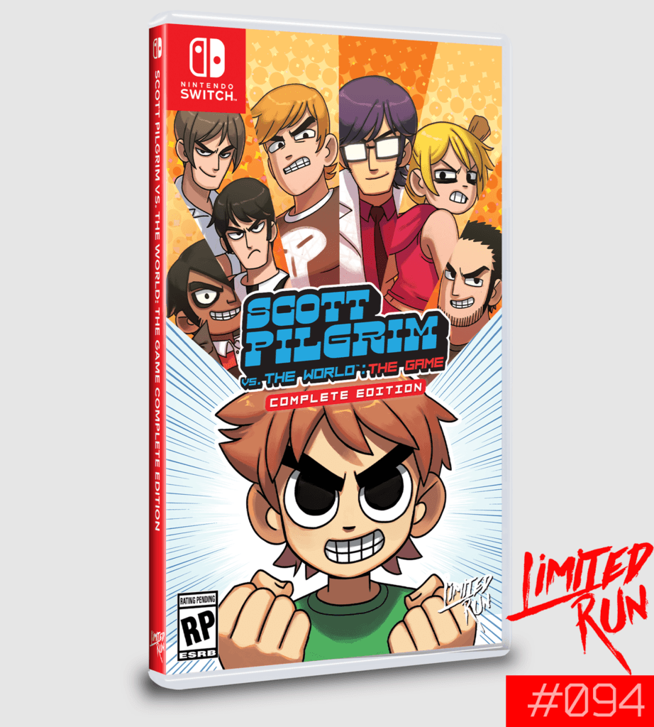 Scott Pilgrim vs. the World: The Game - Complete Edition em versão física foi lançada para Switch com capa reversível e para PlayStation 4. (Imagem: Reprodução/Limited Run)