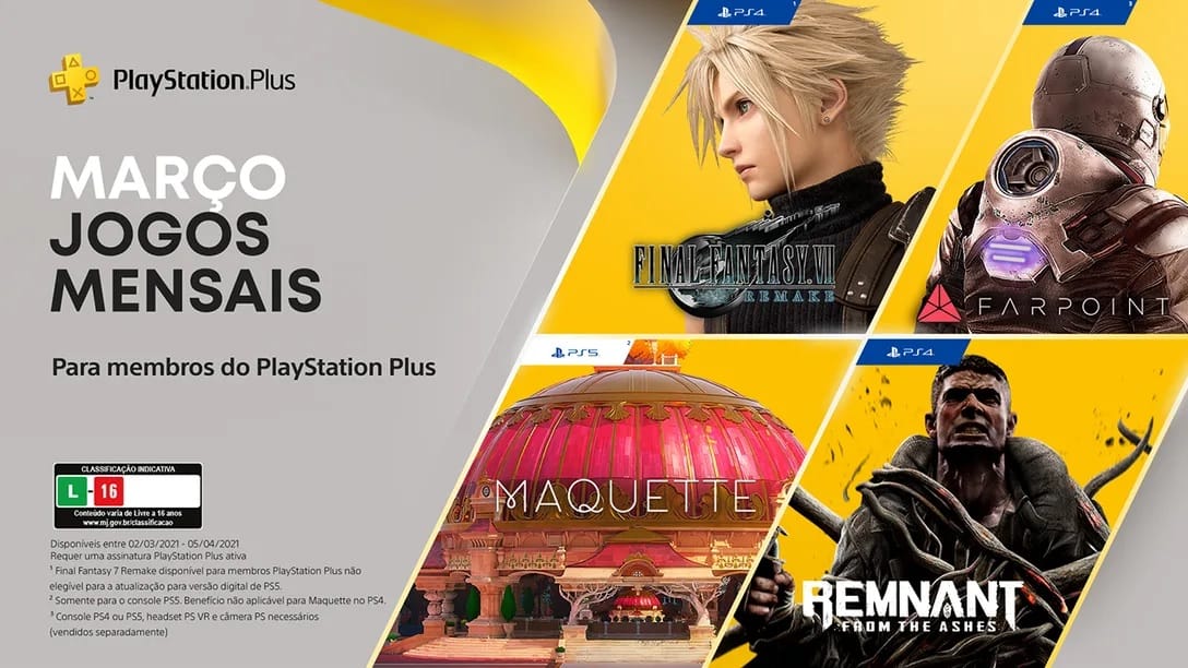 PS Plus de março