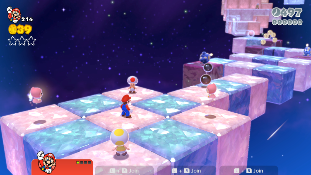 super mario 3d world Se você chegou até aqui... Parabéns! (Imagem: Reprodução/Nintendo Switch na doca)