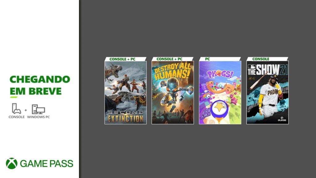 Xbox Game Pass Segunda onda de abril inclui mais três jogos ao Xbox Game Pass e reafirma MLB The Show 21. (Imagem: Divulgação/Microsoft)