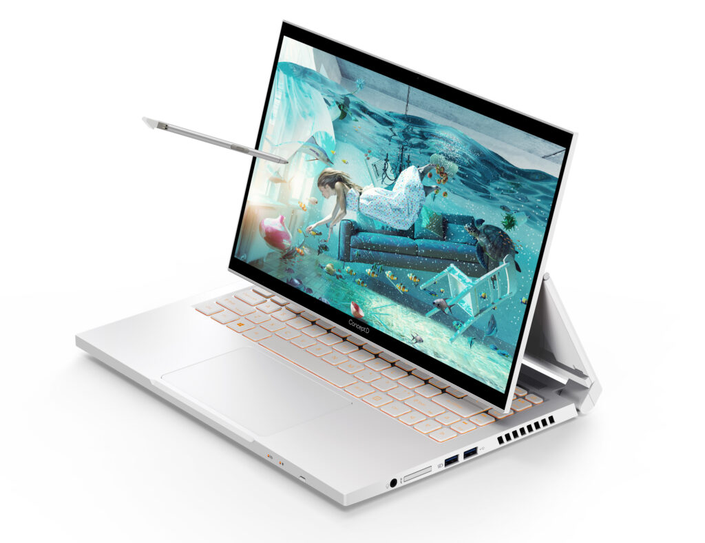 Acer O ConceptD 3 oferece uma variedade de configurações de GPU para atender às necessidades do usuário. (Imagem: Divulgação/Acer)