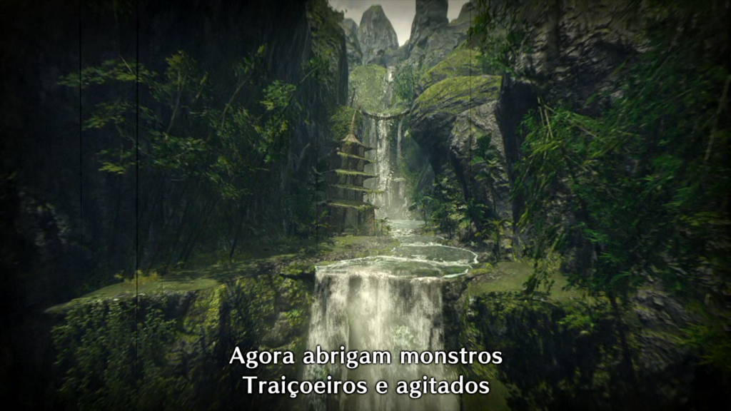 Monster Hunter Rise Toda cacaçada começa com um haikai do alvo. Se pudesse escrever um para o jogo seria: se ficar o bicho come, se correr o bicho pega. (Imagem: Reprodução/Nintendo Switch)