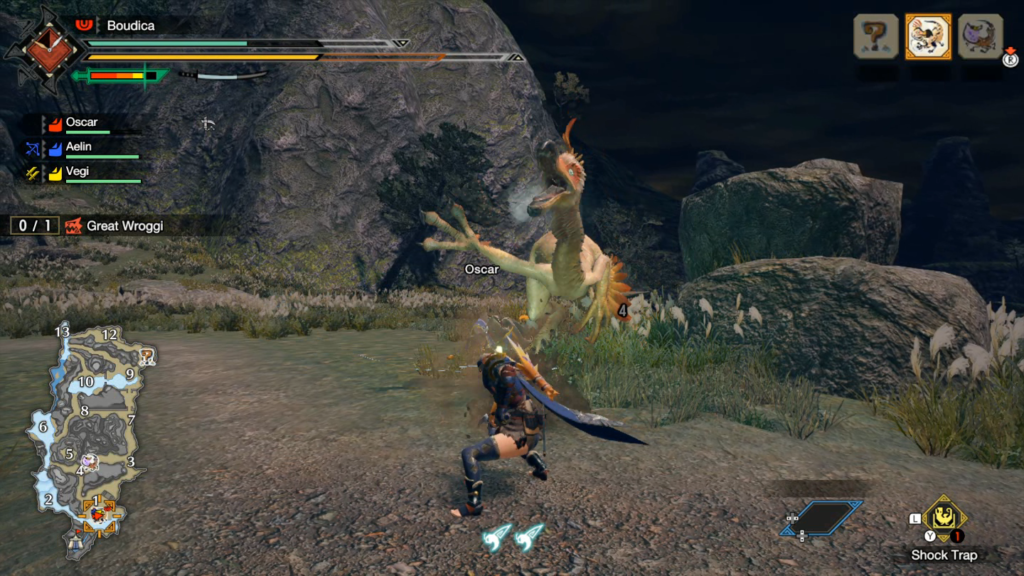 Monster Hunter Rise Cadê vocês, timeeee?!?! Time? Timeeee? (Imagem: Reprodução/Nintendo Switch)