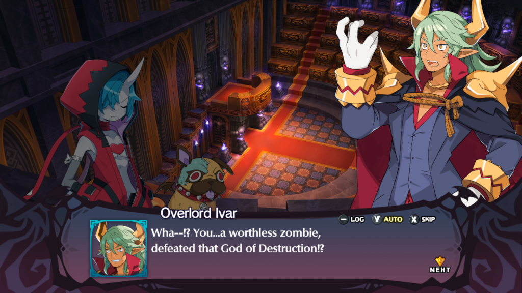 Disgaea 6 O humor parece juvenil a princípio, mas a narrativa é cativante e trata de vários temas. (Imagem: Reprodução/Nintendo Switch)