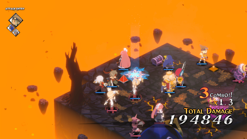 Disgaea 6 Encontre tesouros com equipamento melhor. (Imagem: Reprodução/Nintendo Switch)