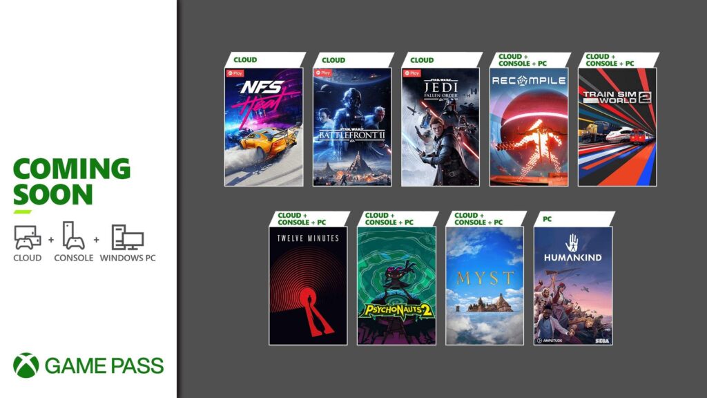 Xbox Game Pass Xbox Game Pass revela a segunda onda de títulos para agosto de 2021. (Imagem: Divulgação/Microsoft)