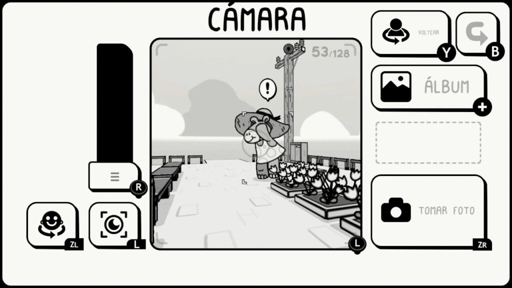 TOEM Como você conseguiria uma foto de uma hipopótamo muito tímida? Dica: não é sendo veloz. (Imagem: Reprodução/Nintendo Switch)