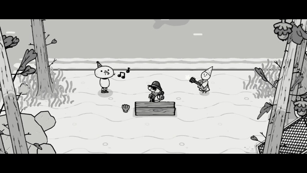 TOEM Para resolver algumas situações, use seu walkman e coloque a canção certa para ganhar uma palinha dos compositores. (Imagem: Reprodução/Nintendo Switch)