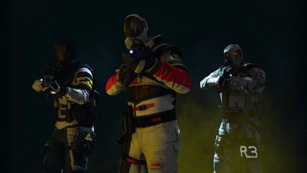 rainbow six extraction Agentes da REACT em Rainbow Six Extraction.