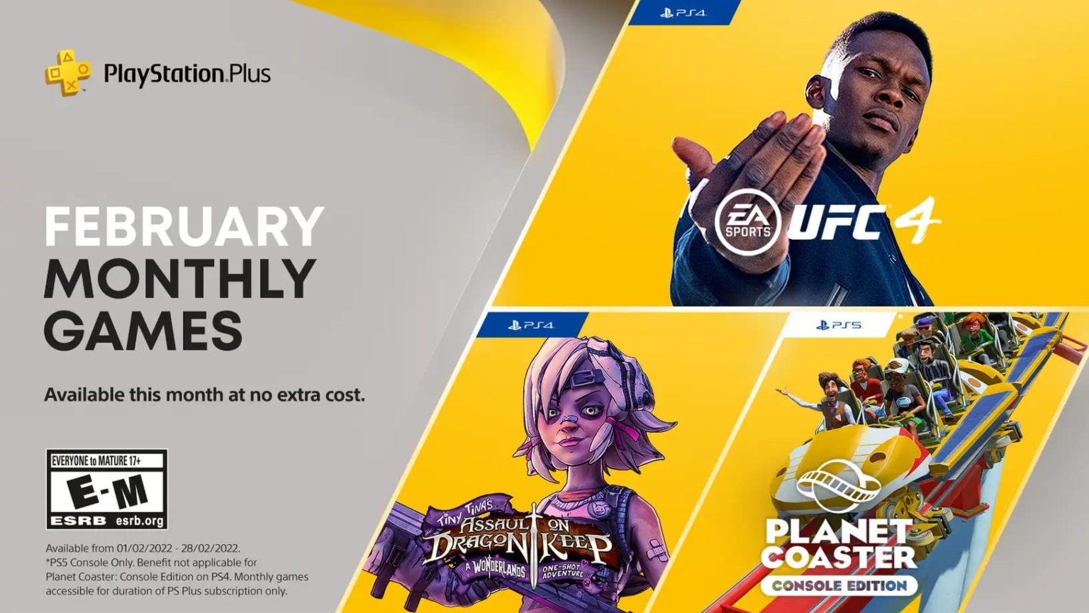 PS Plus Fevereiro de 2022