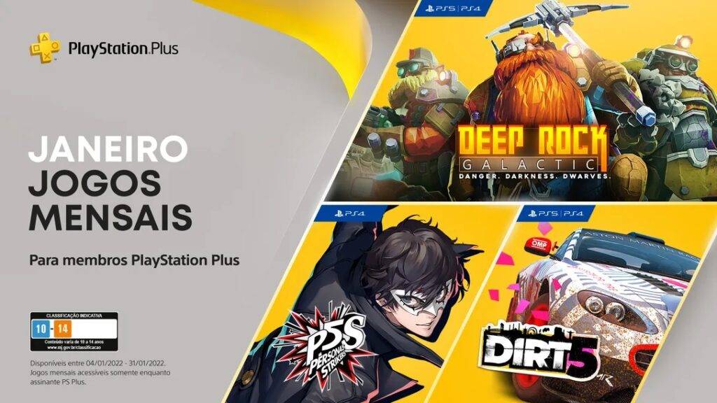 ps plus PS Plus Janeiro 2022
