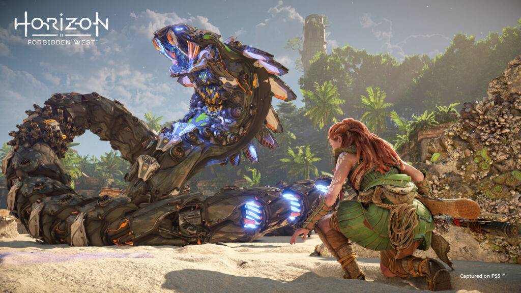 horizon forbidden west HFW SCREEN LOGO SLITHERFANG 4K RGB horizon forbidden west