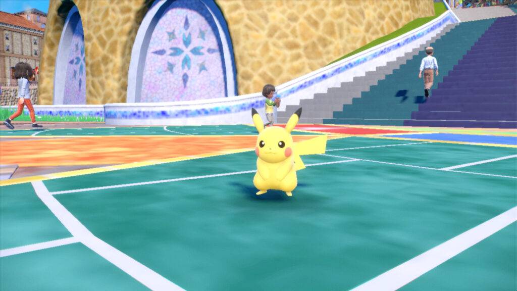 Pokémon Scarlet Habitat de Pikachu em Scarlet e Violet: aparentemente pelas ruas de Barcelona (Imagem: Divulgação/The Pokémon Company)