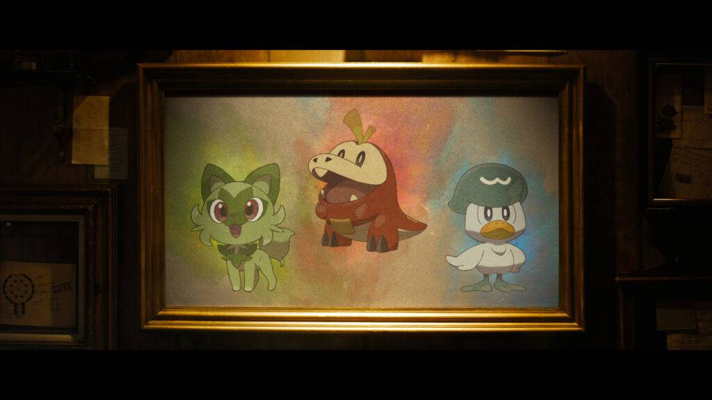 Pokémon Scarlet Sprigatito, Fuecoco e Quaxly são os iniciais da nona geração de Pokémon. (Imagem: Divulgação/The Pokémon Company)