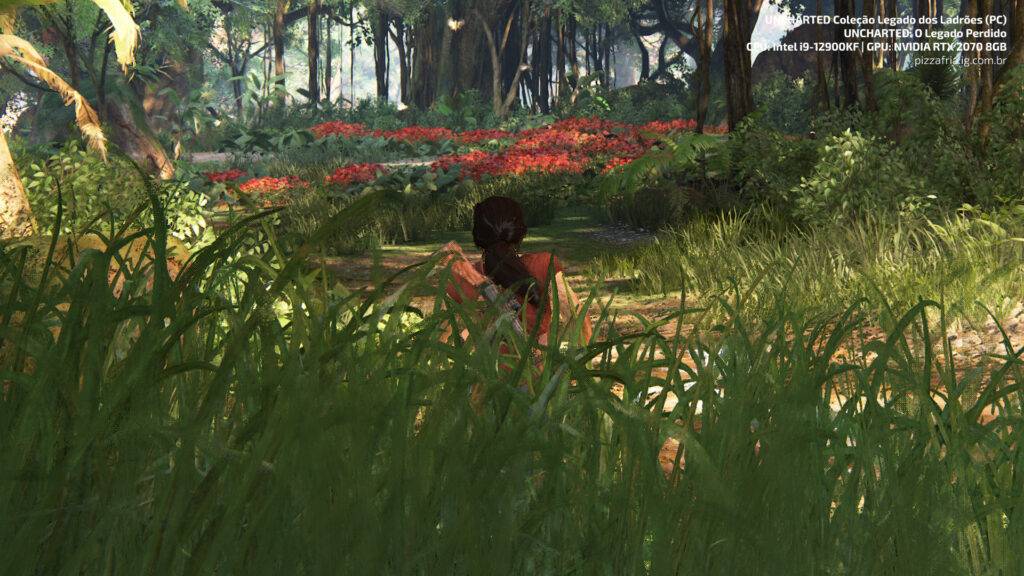 uncharted Checkerboard Rendering gameplay com logo uncharted