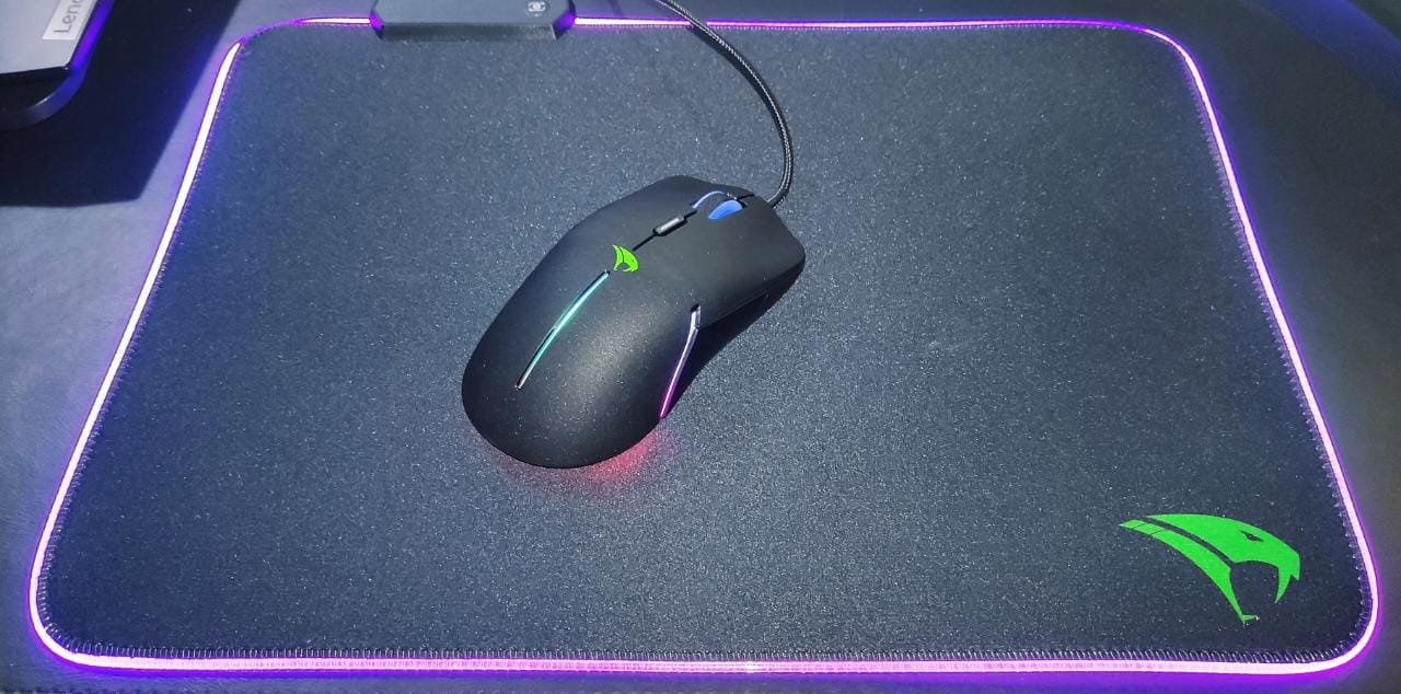 Mouse Mamba e Mousepad Naja Viper Pro Gamer