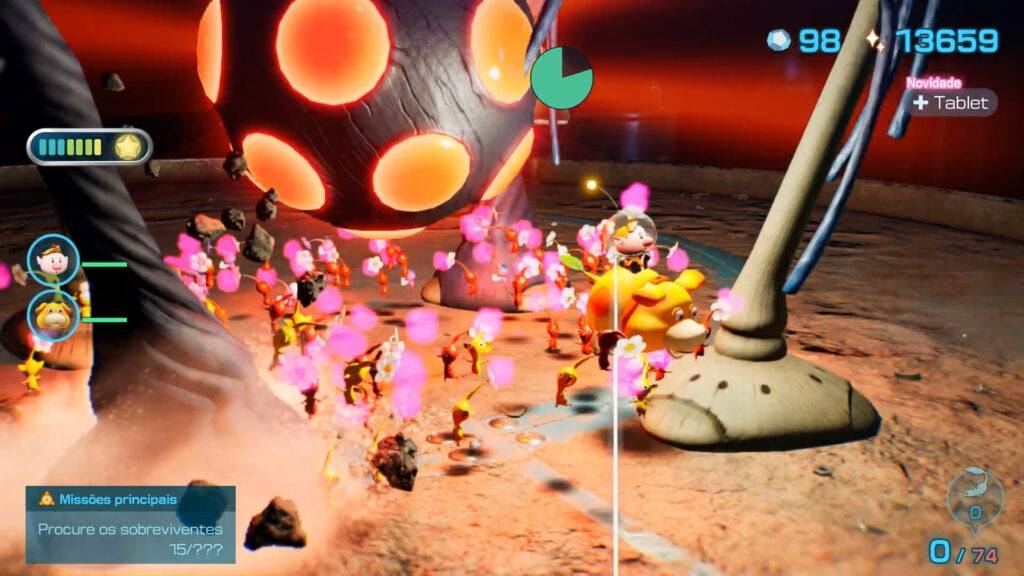 Pikmin 4 O rodo que esse chefe passou me fez retroceder. (Imagem: reprodução)