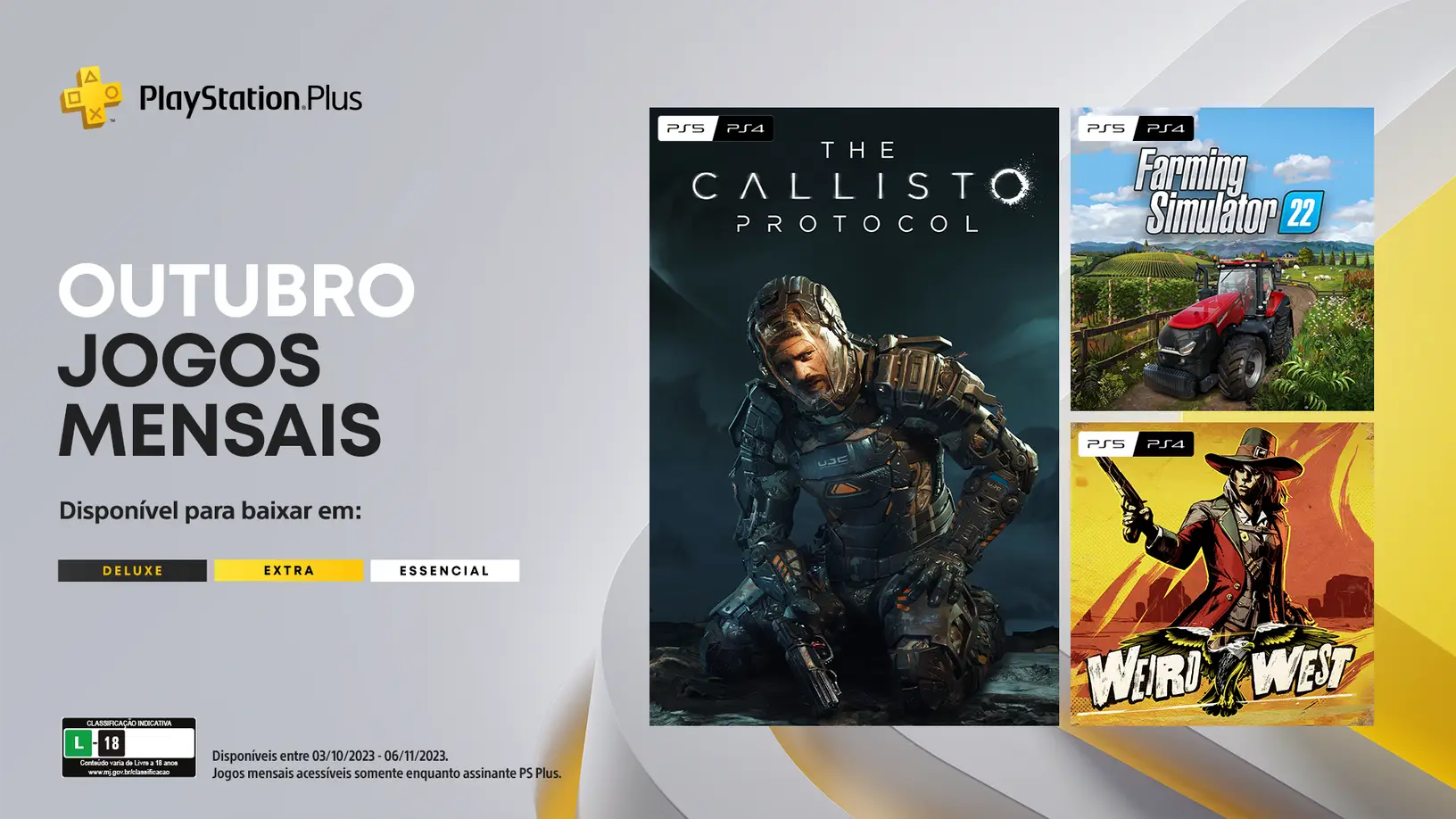 PlayStation Plus Outubro 2023