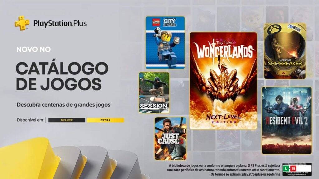 PlayStation Plus PlayStation Plus Extra/Deluxe de janeiro de 2024