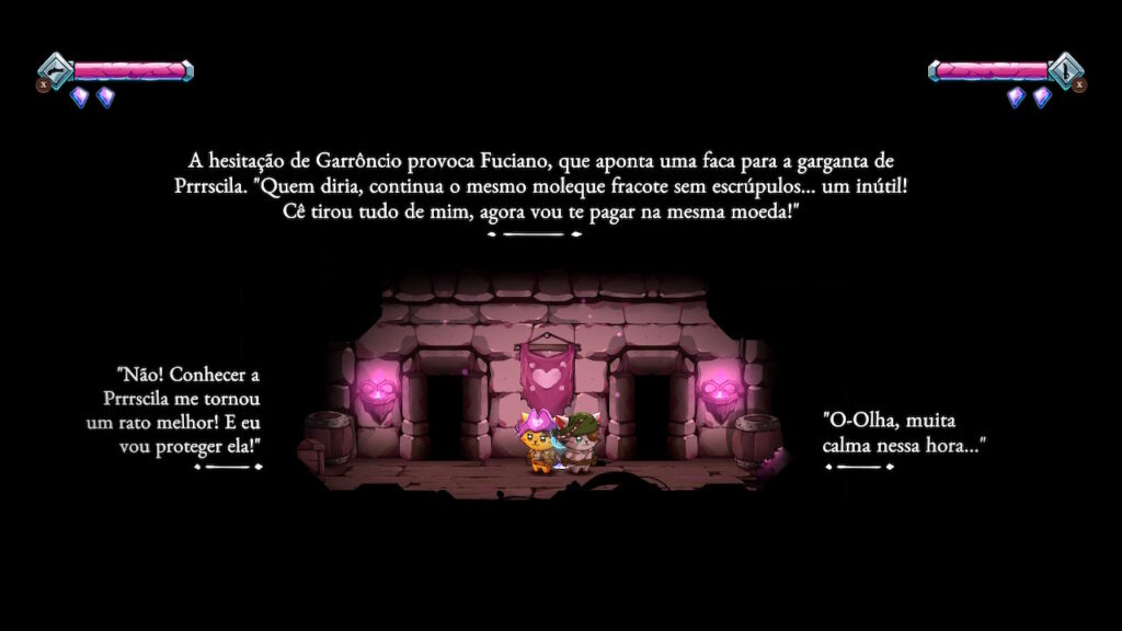 Cat quest iii Momentos com estilos diferentes enriquecem a aventura dos Xeretas.(Imagem: Reprodução, Nintendo Switch na doca)