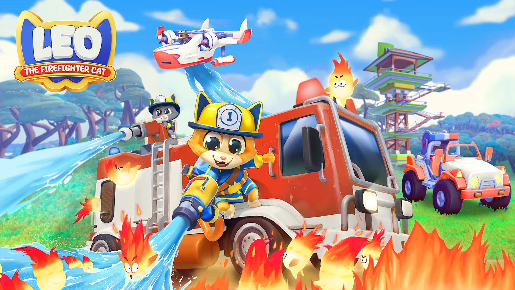 Leo the Firefighter Cat