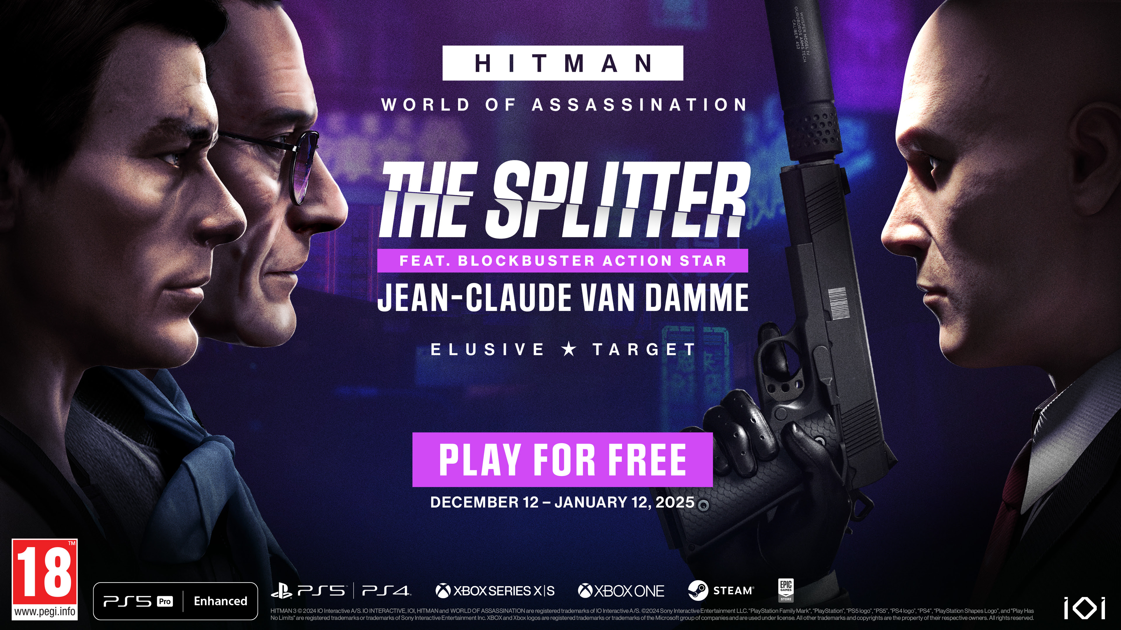 Jean-Claude Van Damme (JCVD) em HITMAN World of Assassination