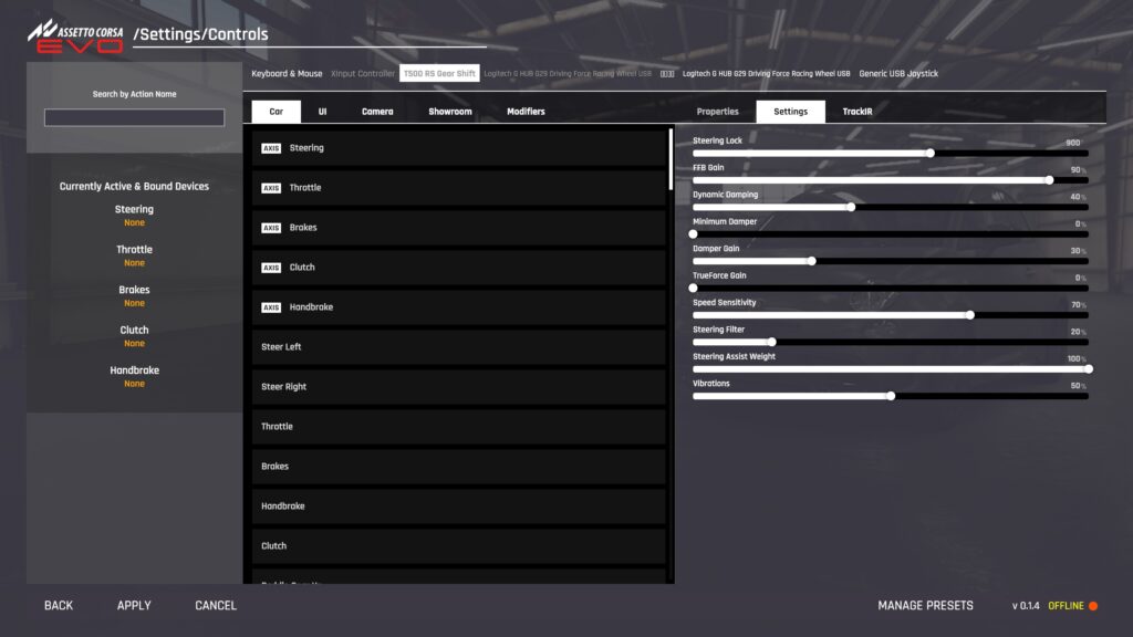 assetto corsa evo assetto corsa evo configurações logitech g29 g920