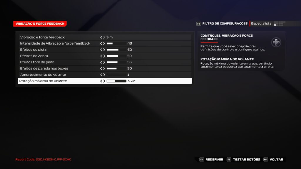 f1 24 f1 24 configurações logitech g29 e g920