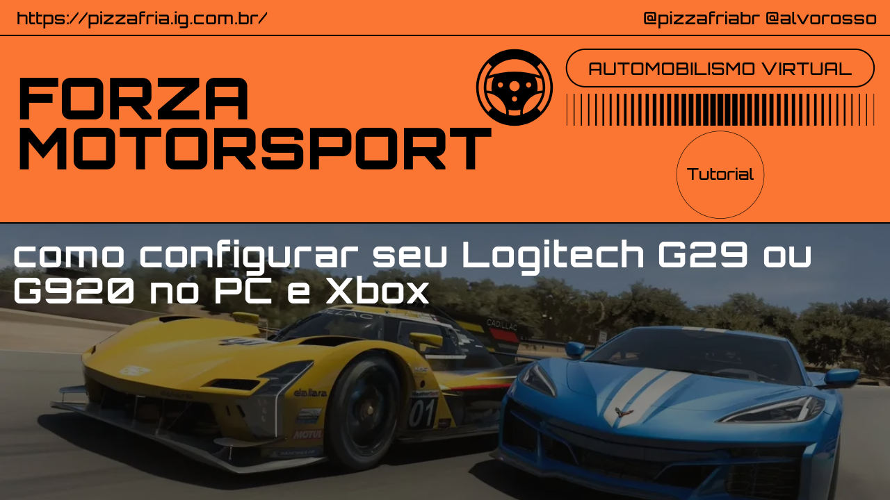 forza motorsport configurar logitech g29 g920 pc consoles