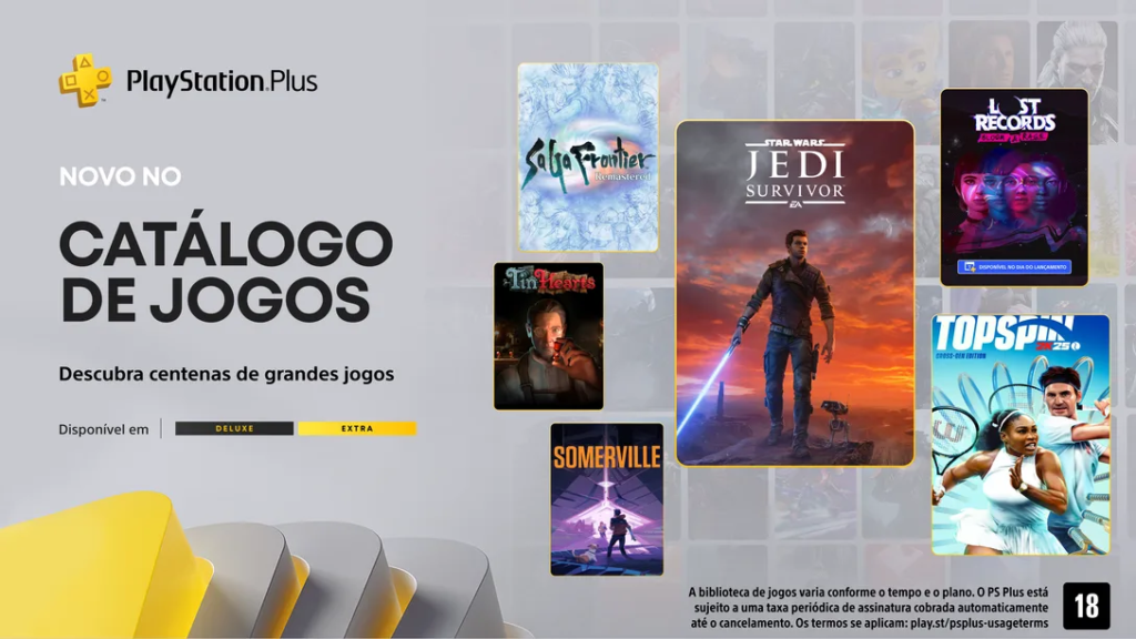 PlayStation Plus PlayStation Plus Extra e Deluxe fevereiro 2025