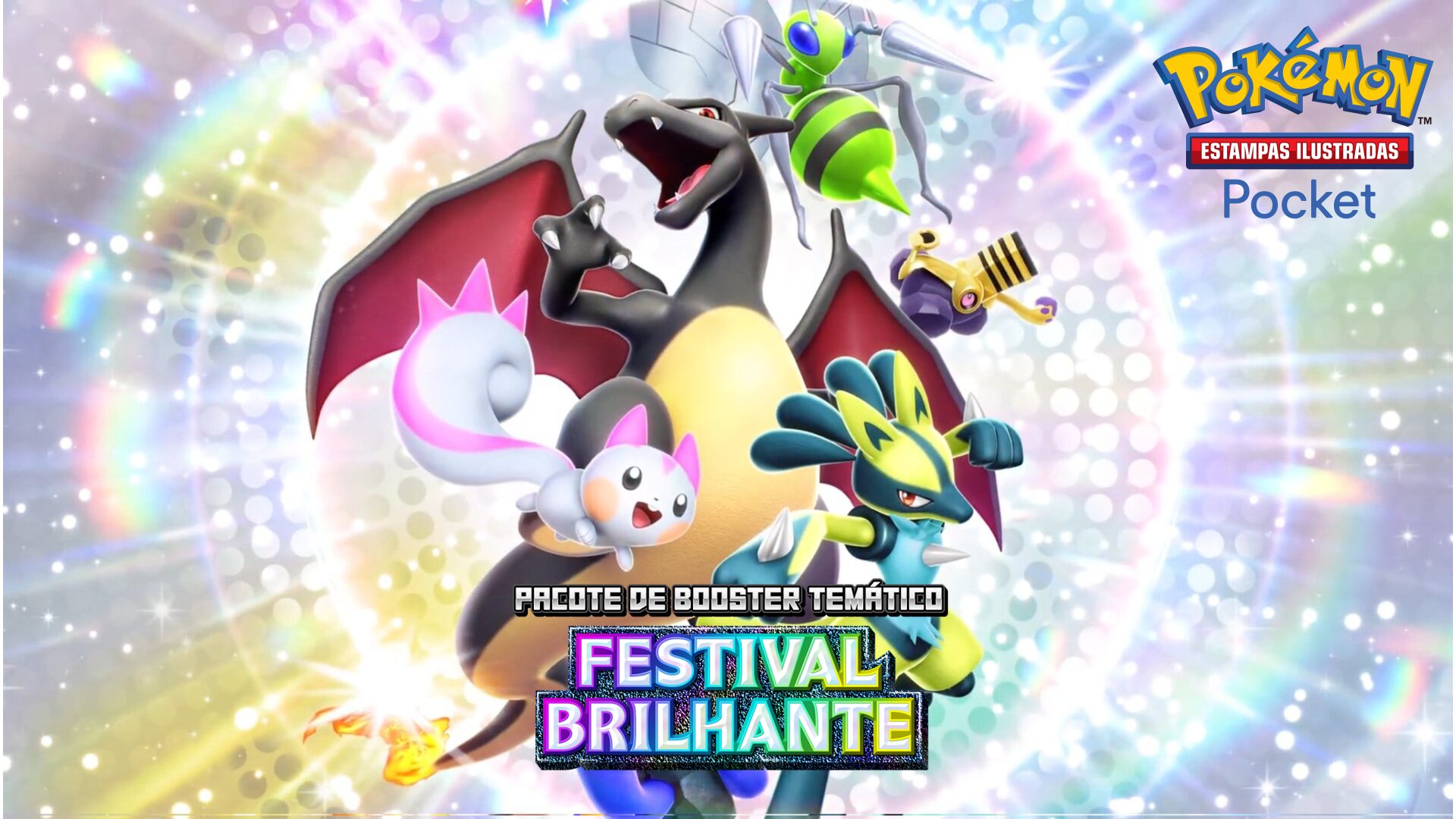 Pokemon Estampas Ilustradas Pocket Festival Brilhante