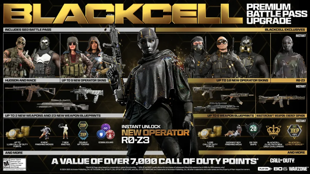 call of duty call of duty black ops 6 warzone blackcell temporada 03